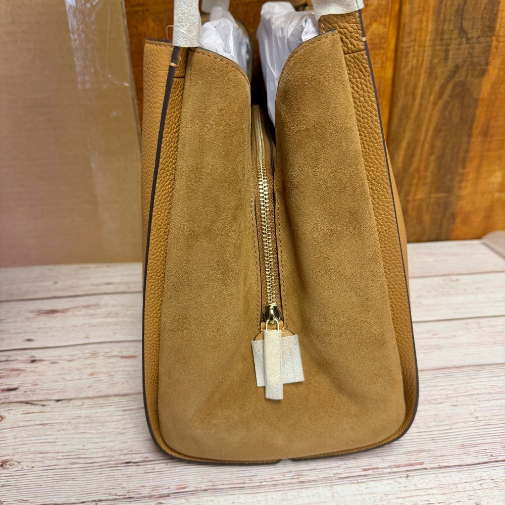 Kate Spade Knott Pebbled Leather & Suede Large Shoulder Bag - Bungalow - Picture 7 of 10